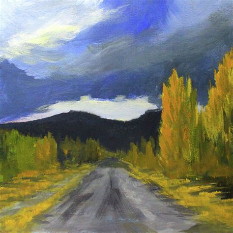 Autumn Road Trip Painting By Nancy Merkle Fine Art America