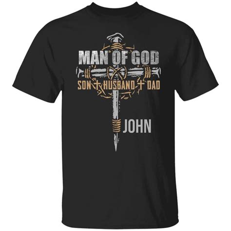 Jesus Christ Shirt For Men Personalized Man Of God Son Husband Dad T