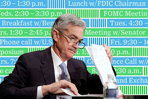 Jerome Powells Calendar How The Fed Chief Spends His Days Wsj