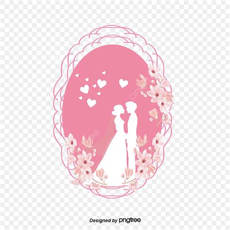 Romantic Couple Wedding Vector Design Images Pink Romantic Illustration Of Japanese Wedding