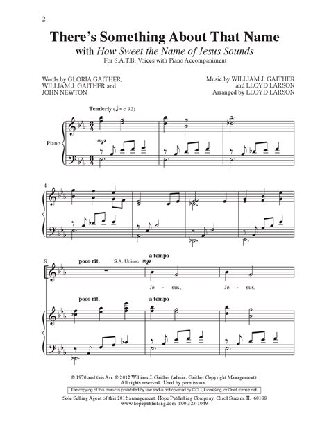 There S Something About That Name Satb By J W Pepper Sheet Music