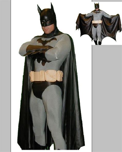 Gray Batman Lycra Spandex Zentai Sexy Suit Original Full Body Costumes Personality Role Play