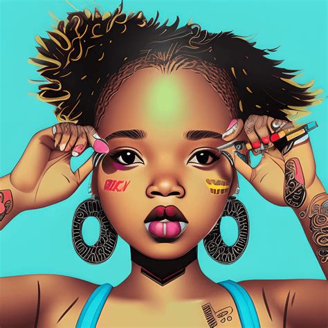 Urban Black Girl Pop Art · Creative Fabrica