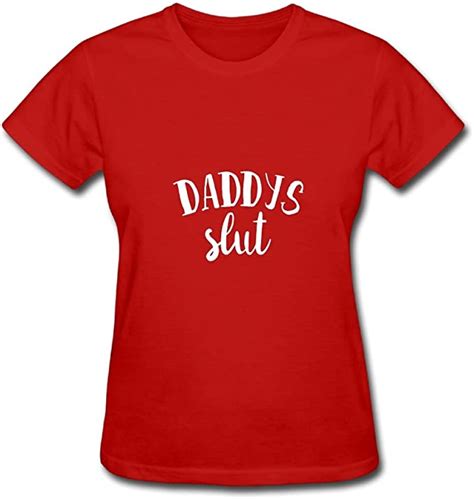 Hot Short Sleeve Cotton T Shirt For Women Daddys Slut Tee