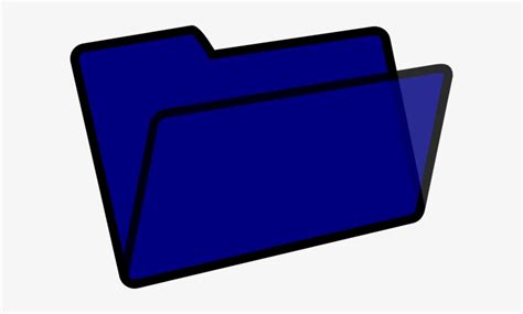 Dark Blue And Black Folder Clip Art At Clker Dark Blue Folder Icon