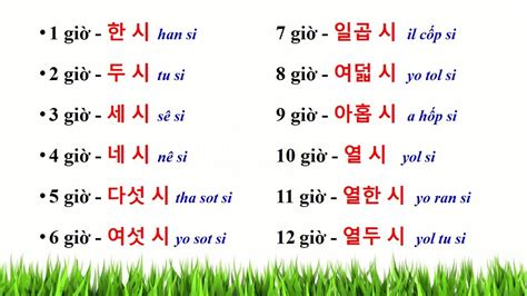 Bài 8 ThỜi Gian 시간 TiẾng HÀn Giao TiẾp CƠ BẢn Hàn Quốc Sarang