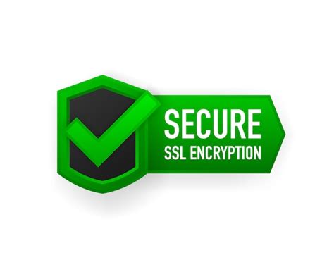 Premium Vector Secure Ssl Encryption Banner Vector Isolated On White