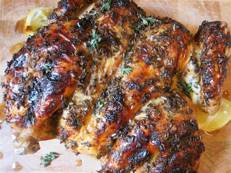 Roast for 1 hour, or until a meat thermometer inserted in the thickest part of the chicken reaches 165 only complaint is that because of the brine, we couldn't even eat the skin cause it was too salty. Lavender, Lemon, and Honey Spatchcocked Roast Chicken ...
