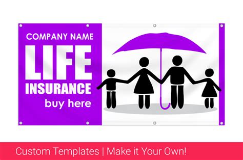 Custom Life Insurance Banners | Printastic.com