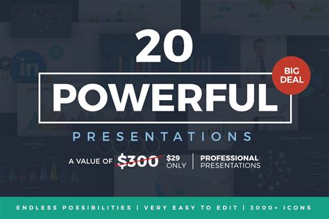 20 Powerful Presentations Bundle ~ Keynote Templates ~ Creative Market