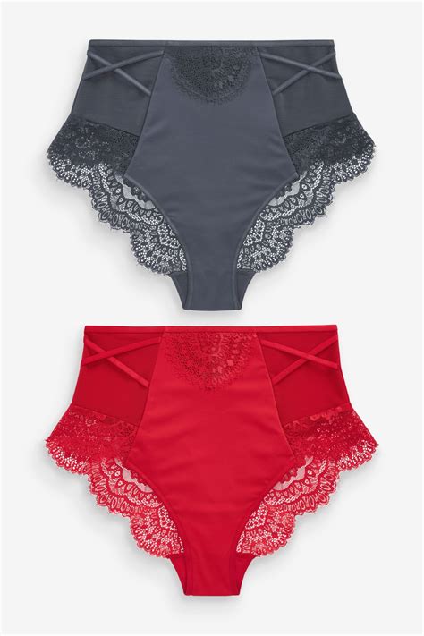 Buy Redgrey High Rise Tummy Control Lace Knickers 2 Pack From The Next