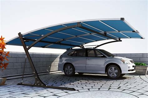 China Two Cars Aluminum Membrane Carport Car Shelter China Carport