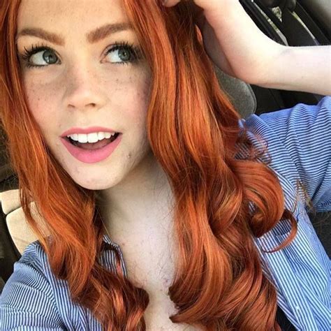 Stunning Redhead Gorgeous Eyes Synthetic Lace Front Wigs Synthetic
