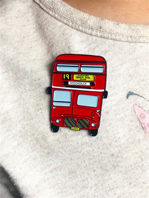 Lapel Pin Rainbow London Bus T Souvenir Cute Pins Etsy Uk Soft
