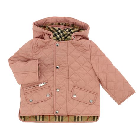 Burberry Infant Outlet Quilted Nylon Down Jacket With Check Interior
