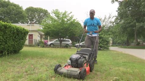 Your turf will get used to how much you cut off and being cut to. Man mowing lawns in all 50 states stops in RI | WJAR