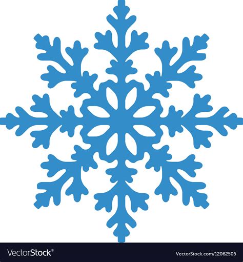 Snowflake Royalty Free Vector Image Vectorstock