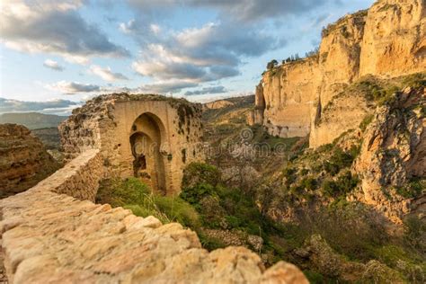Puente Nuevo And The City Of Ronda Malaga Province Spain Stock Image