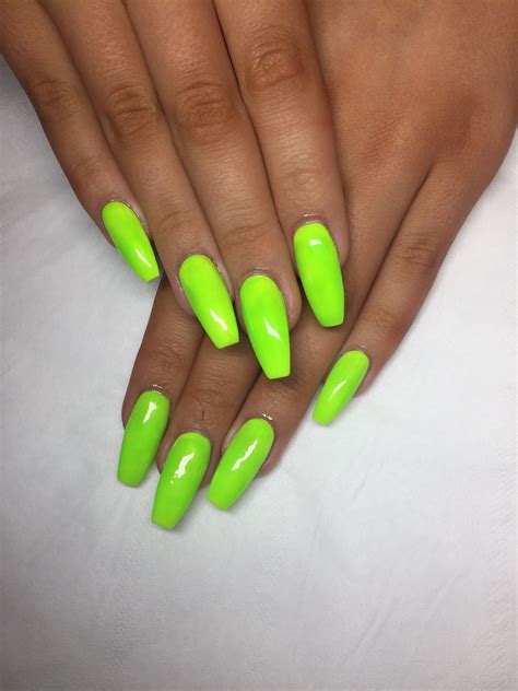 Lime Green Neon Nails Follow Makie Starks For MORE Nail Love