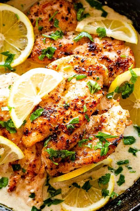 The chicken is dipped in a lemon, butter mixture and then coated with panko breadcrumbs and parmesan. Creamy Lemon Parmesan Chicken | Easy Chicken Breasts ...