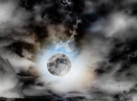 Full Moon In Stormy Sky Photograph By Diana Haronis Fine Art America