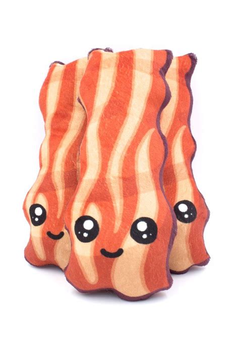 Stuffed Bacon Plush Toy Happy Plush Toy Plush Minky Fabric