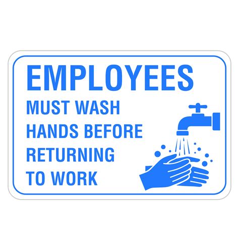 Employees Must Wash Hands Sign Printable