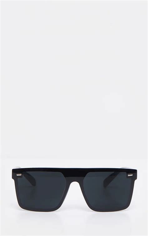 Black Oversized Fade Lens Sunglasses Prettylittlething