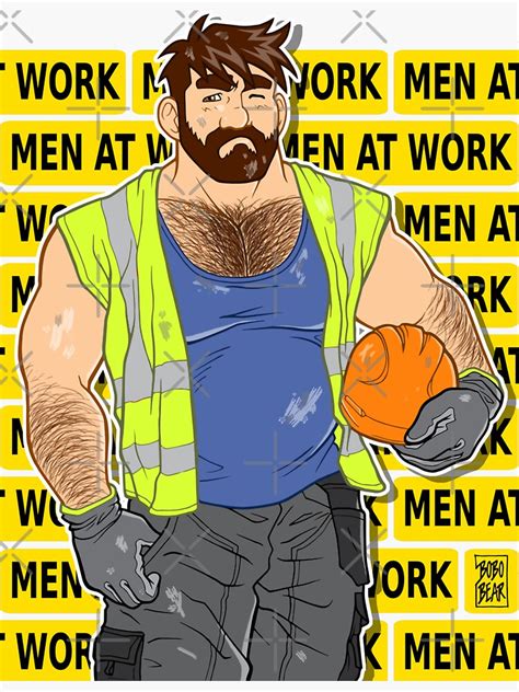 Adam Likes Work Men At Work Sticker By Bobobear Redbubble