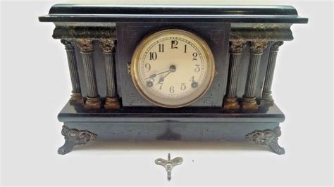 Sessions Mantle Clock With Key And Pendulum Parts Or Restoration