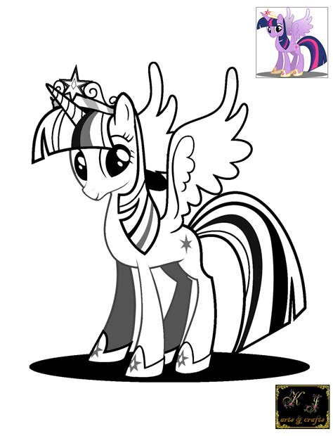 She's a unicorn, and alicorn and a princess. Twilight Sparkle Alicorn Coloring Pages at GetColorings ...