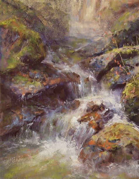With A Clear Stream And A Mossy Stone Sharon Bamber Fine Art