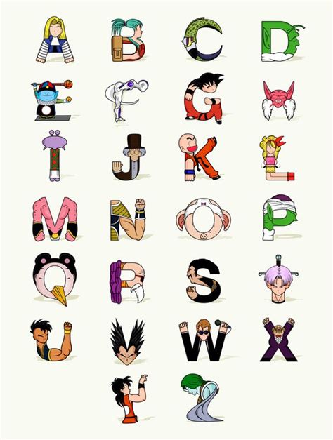 Alphabets By Fabian Gonzalez Via Behance Dragon Ball Z Dragon Ball