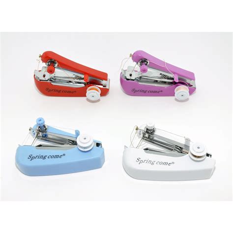 Mesin jahit portable berbentuk staples ini selain membantu anda dalam menjahit pakaian yang robek. Springcome Mesin Jahit Portable Mini / Mesin Jahit Tangan ...