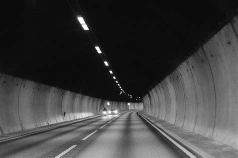 Free Images Light Black And White Road Highway Tunnel Pavement