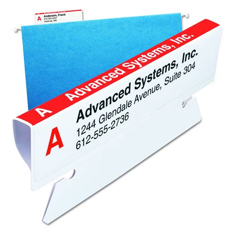 Smead Viewables Premium 3d Hanging Folder Tabs And Labels For Inkjet