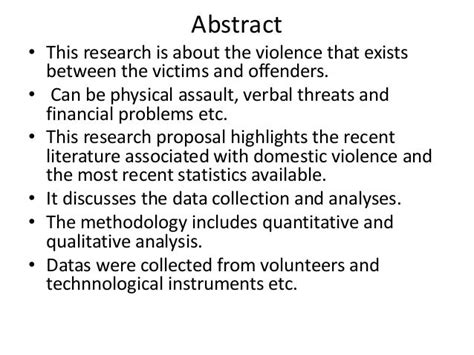 Domestic Violence Research Project