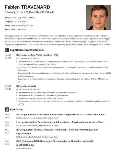 CV canadien  exemple de CV format Canada/Québec + pvt