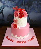 80th birthday cakes 42 item; Sandy's Cakes: Chris' Flowery Fun & Colourful 60th Birthday Cake