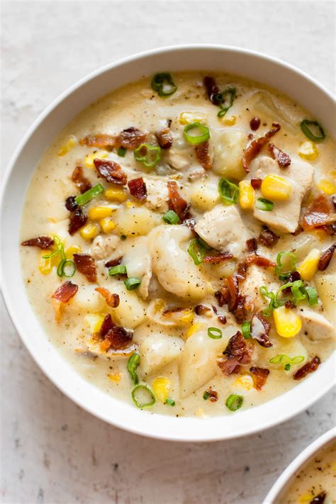 Easy Chicken And Corn Chowder Salt And Lavender
