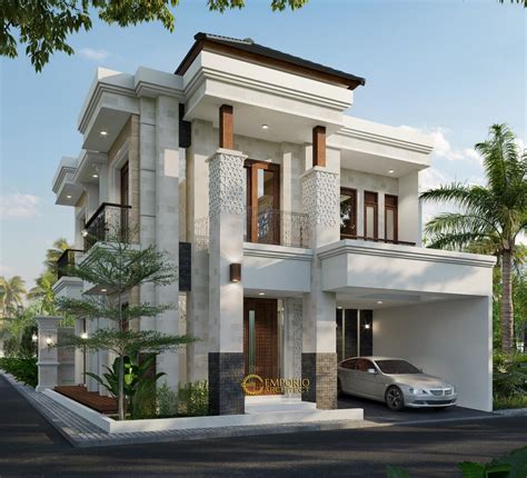 Desain Rumah Villa Bali Classic 2 Lantai Bapak Toni Batam