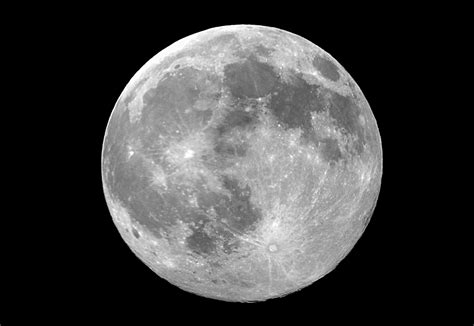 Astro Dark Full Light Moon Night Sky Space 4k