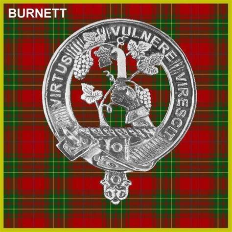 Burnett Tartan Clan Crest Scottish Brooch Cap Badge Th8 Kilt Belt
