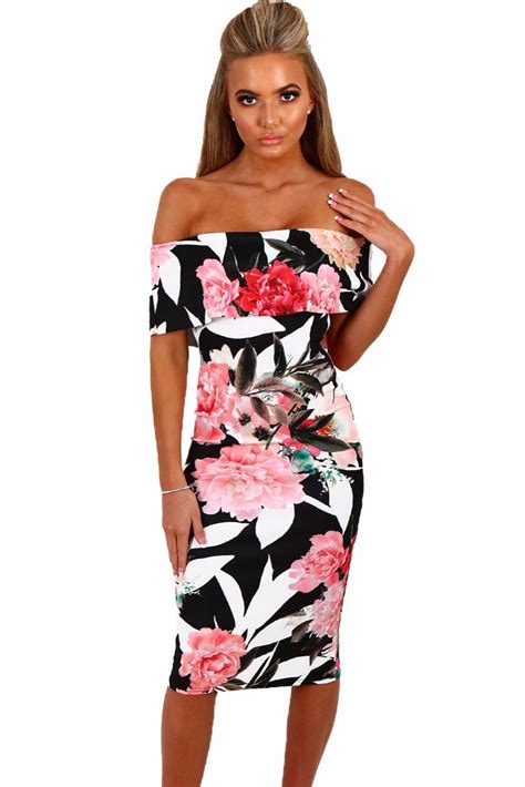 the fabulous floral fitted dress floral bodycon midi dress fitted floral dress sexy floral