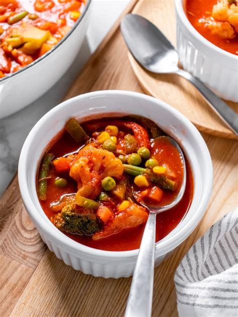 Healthy Frozen Vegetable Soup Low Cal Gf Skinny Fitalicious®