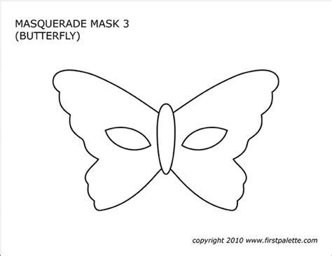 Butterfly Masquerade Mask Template