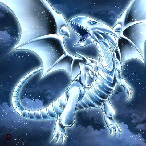 Want to discover art related to wishdragon? Blue-Eyes White Dragon by me :) : yugioh