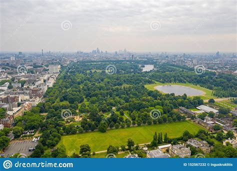 Beautiful Aerial View Of The Hyde Park In London Stock Photo Image Of