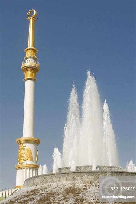Monument To The Independence Of Turkmenistan Ashgabat Turkmenistan