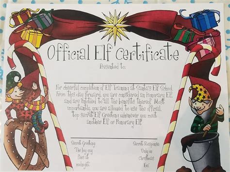 Ask your little ones what they would like to name the elf. Honorary Elf Certificate / Elf Club White Christmas - To ...